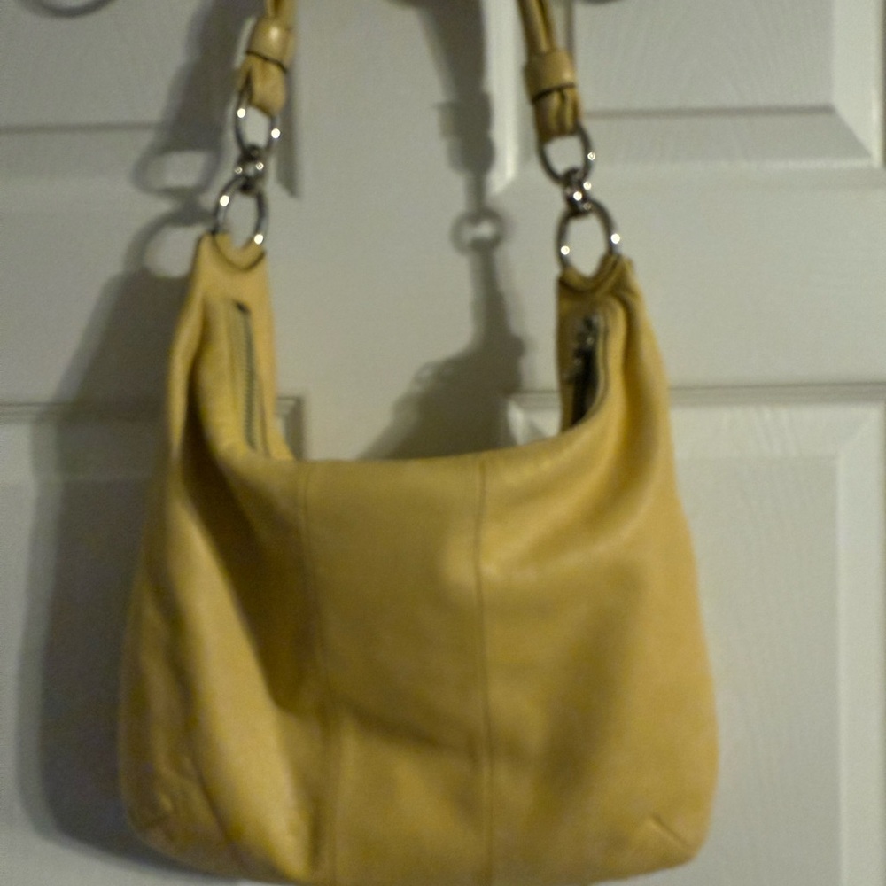Coach Buttercup Yellow Leather Shoulder Bag - Picture 3 of 14